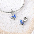 925 Sterling Silver Ocean Theme Charm Beads For Women Blue Wave Dolphin Seashell Compatible Summer Beach Vacation Jewelry