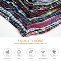 4PCS Mens Underwear Boxers Loose Shorts Men'S Panties Cotton The Large Plaid Arrow Pants Plus Size  Classic Basics Plaid