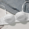 Women's sexy lace bra with steel rims gathered push up straps adjustable close fitting underwear MR2975