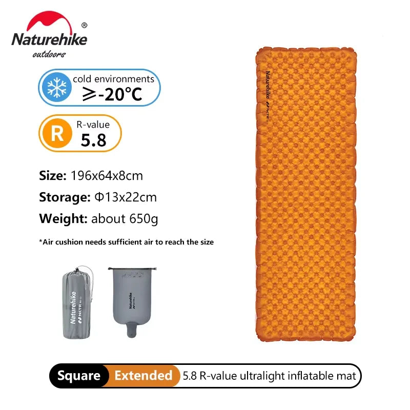 Naturehike Inflatable Mat Ultralight 5.8 High R Value | SAMAG