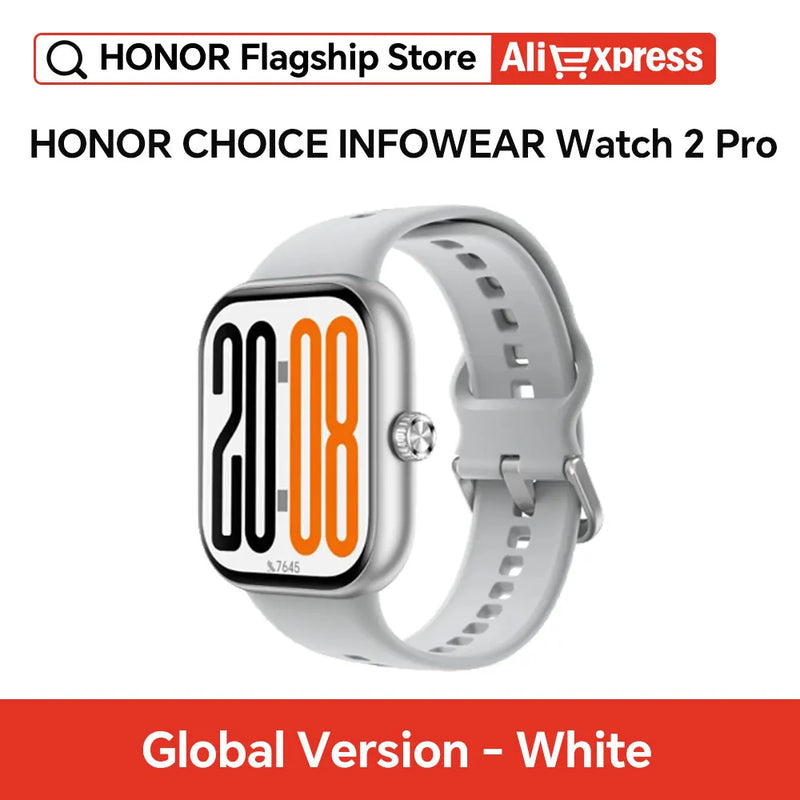 Global Version HONOR CHOICE Watch 2 Pro 1.97'' AMOLED Bluetooth Call GNSS 5ATM Waterproof Health Monitor 14Days Battery Life