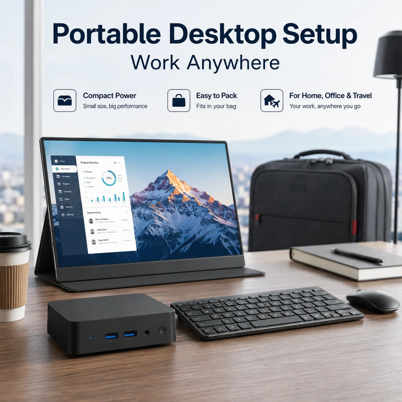 Mini PC Windows 11 Intel Core I9 10980HK 16GB RAM 1TB SSD Windows 11 WiFi 6 BT5.2 4K HD Factor Desktop for Home Office Business