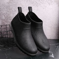 Young Outdoor Men's Rain Boots Work Summer Low Heel Garden Gum Without Lacing Low-heel Male Shoes Gumboots Comfortable 2025 Mud