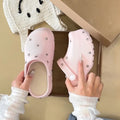 Summer New Casual Style Star Thick Bottom Baotou Slippers for Women Wearing Lazy Outerwear, One Step Stepping Cool Slippers