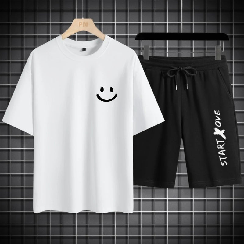 Trendy Suits for Men Summer Shorts Set Gym Outfit Student | SAMAG