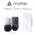 Matter smart switch  Alexa Google No APP required Intelligent Control Scan QR Code to Connect Touch Light Switch