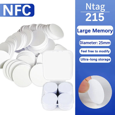 NFC Ntag215 13.56MHz Coin Bonding Card Badge ISO/EC14443A | SAMAG