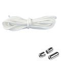 1/2/4 pairs Semicircle No Tie Shoelaces Elastic Sneakers shoelace Metal Lock Lazy Laces for Kid and Adult One size fits all shoe