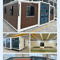 20FT/40 Portable Folding Steel Container House Prefabricated Tiny Home with 2/3 Bedroom Modular Expandable Housing customizable