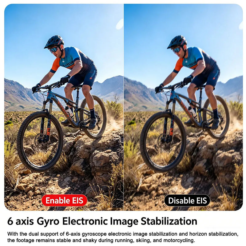 ANSVICAM 5K Bare-body Waterproof Action Camera 4K60fps Touch Dual Screen 6-Axis Anti Shake 170° Wide-angle WiFi Sports Cameras