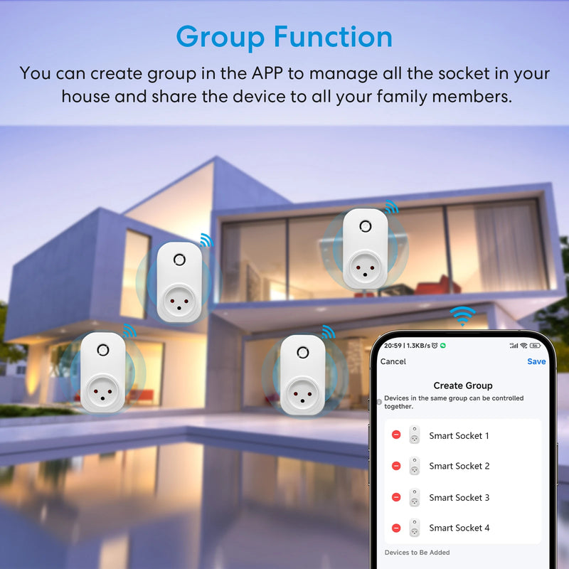 LoraTap Wifi Socket Israel Plug Outlet 16A Energy Consumption Monitoring Tuya Smart Life App Remote Control Home Assistant Alexa