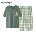 Summer Capris Pajamas Cute Cartoon Print for Women | SAMAG