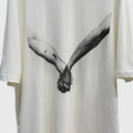 HKSH Spring Summer New Men's RO Style Round Collar Printed T-shirt Oversized Chic Cotton Chic Top American Loose Y2K Tees HK4638