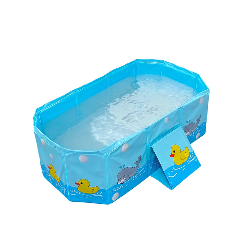 1pc Baby Bath Basin Foldable Bath Basin Easy To Store Simple Bathtub Convenient To Carry For Indoor And Outdoor Use