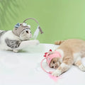 Adjustable Interactive Cat Headwear Toy - Pet Teaser Toy for Hours of Fun, Cat Cosplay Accessory