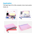 6Pcs A5/A6/B6/B8 Mesh Zipper Pouch Document Bag Waterproof Zip File Folders School Office Supplies Pencil Case Storage Bags