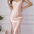 Sexy Nightie Woman Suspender Nightdress Backless Camisolas Night Dress Lingerie Nightgown Sleep Tops Pajamas Satin Woman