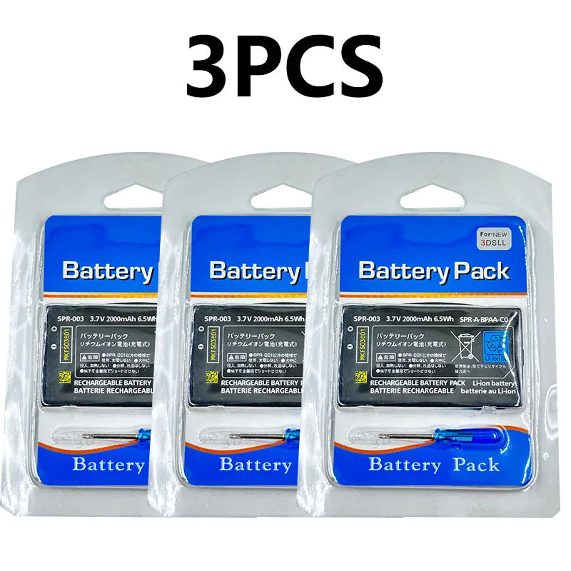 SPR-003 SPR003 SPR 003 2000mAh Rechargeable Li-ion Battery For Nintendo 3DS ll 3DSLL 3DSXL with tool packet