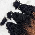 16inch Afro Kinky Bulk Human Hair for Braiding Twist Curly Hair Dreadlock Extensions for Braiding Hair Locs Extensions