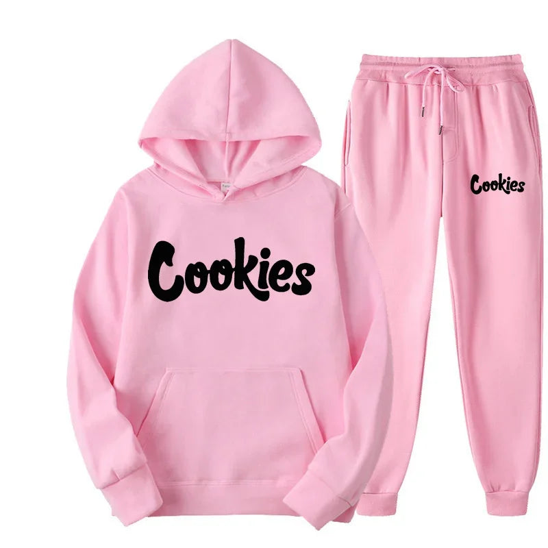 Men and women of the same fashion trend hoodie casual two - piece suit jacket pants brand printing logo - View 13 | SAMAG