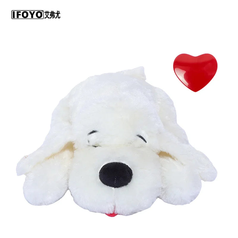 IFOYO Pet Heartbeat Puppy Behavioral Training Dog Plush Pet Comfortable Snuggle Anxiety Relief Sleep Aid Doll Durable Drop Ship