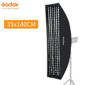 Godox 22x90cm 30x120cm 35x160cm Rectangle Strip Honeycomb Grid Softbox for Bowens Mount Softbox Elinchrom Studio Flash