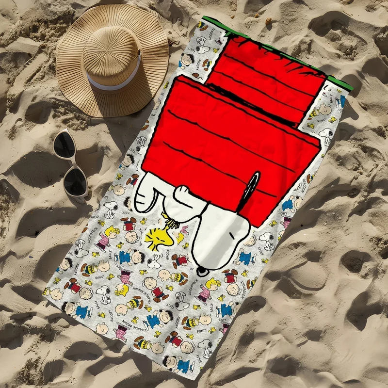 Towel Cartoon Beach Quick S-Snoopys-S Dry Pool Camping Towels Travel Soft Gift Gym Shower Cute Sports