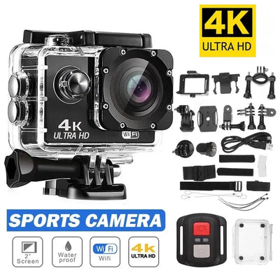 Ultra HD 4K Action Camera 30fps/170D Underwater Helmet | SAMAG