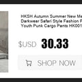 HKSH Spring Summer New Men's RO Style Round Collar Printed T-shirt Oversized Chic Cotton Chic Top American Loose Y2K Tees HK4638