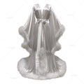 Bathrobe for Women Flare Sleeves Feather Bridal Robe Nightgown Silk Illusion Long Wedding Scarf Dressing Gown Photography Dress