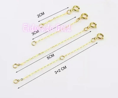 Eldorado Gold 18k chains au750 jewelry parts extension 1cm - 10cm accessories o shape | SAMAG