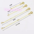 Eldorado Gold  18k gold chains au750 jewelry parts gold extension chain 1cm-10cm jewelry accessories o shape chains