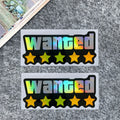 WANTED Motorcycle Sticker Vinyl Waterproof Decal Adaptable Motorcycle / Body / Helmet Motorcycle Decoration Accessories