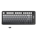 ATTACK SHARK M75 Wireless Membrane Gaming Keyboard with Knob&OLED Display Bluetooth/2.4Ghz Rainbow Backlit Gradient PBT Keycaps