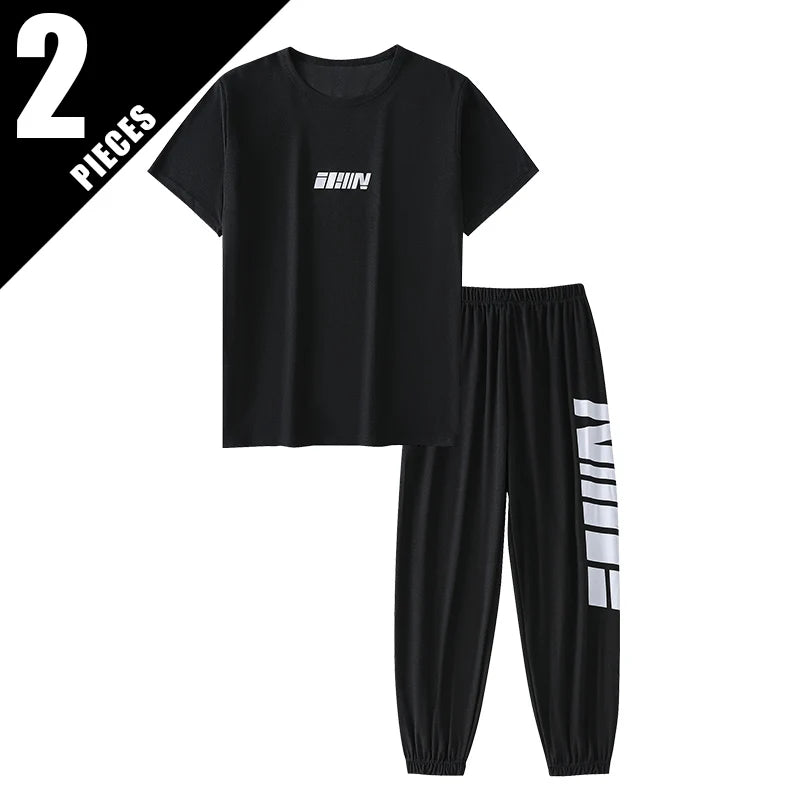 2 - pcs Summer Youth Fashion Letter Set 13 - 16 Year Old Boys - View 9 | SAMAG