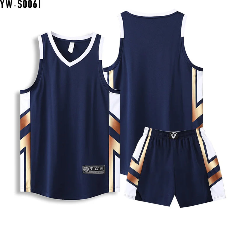 Basketball Jersey Adult Customize Quick-drying Training Uniform Shirt Sportswear Tracksuit Sport Suit Clothes Men Team Outfit