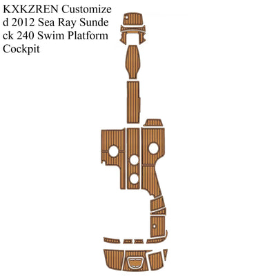 KXKZREN Customized Sea Ray Sundeck 240 Swim Platform | SAMAG