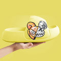 Mo Dou Women's Slippers EVA Thick Soft Sole Home Shoes Double-sided Bear for Outdoors Non-slip Deodorant Fashionable for Men