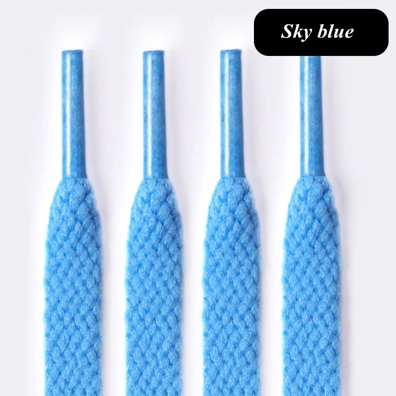 Classic Casual Thicken Shoelaces Athletic String 8MM Flat Shoe Laces Sport Leisure Women Sneaker Shoelaces AJ/AF1 Accessories