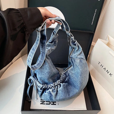 Korean Hobo Bags Women Comfortable and Versatile Texture | SAMAG