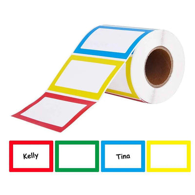 1 Roll Colorful Blank Handwritten Name Stickers Labels | SAMAG