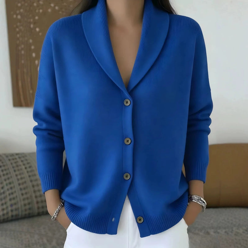 Solid Color Button Knit Hooded Sweater Cardigan Jacket For Autumn Winter New Casual Fashionable Women's Clothing Pulls Femmes