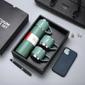 Free LOGO 3 In 1 set of  Thermos Mug Leak_Proof Travel Thermo Cup for Tea Water Coffee Thermo Cafe 500ML Double Stainless Steel