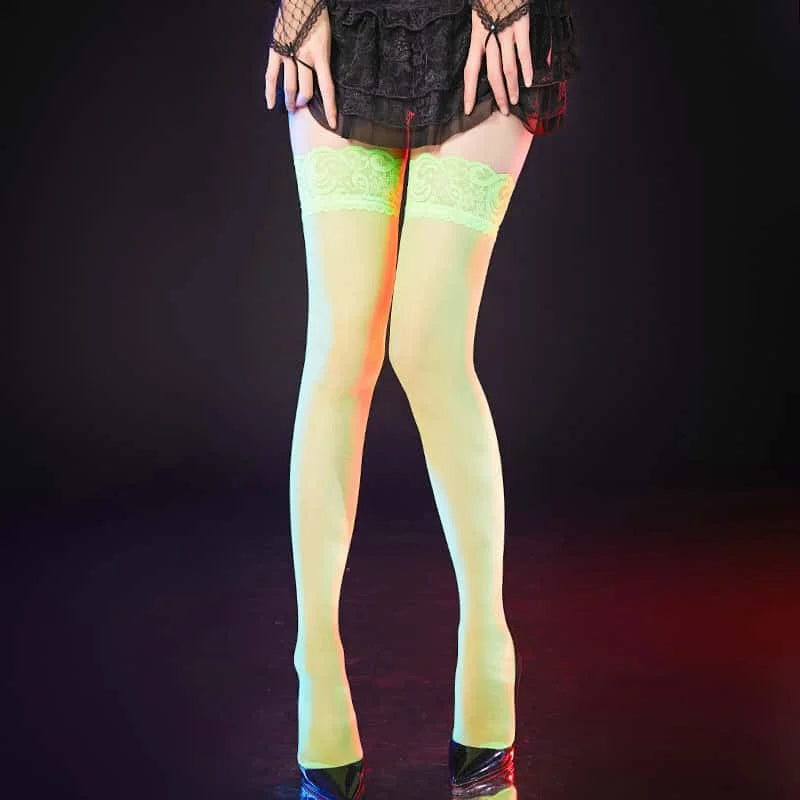 2026NEW Plus Large Size Black White Lace Thigh High Stockings Silicone Anti-slip Over The Knee Long Socks for Oversized Women XL