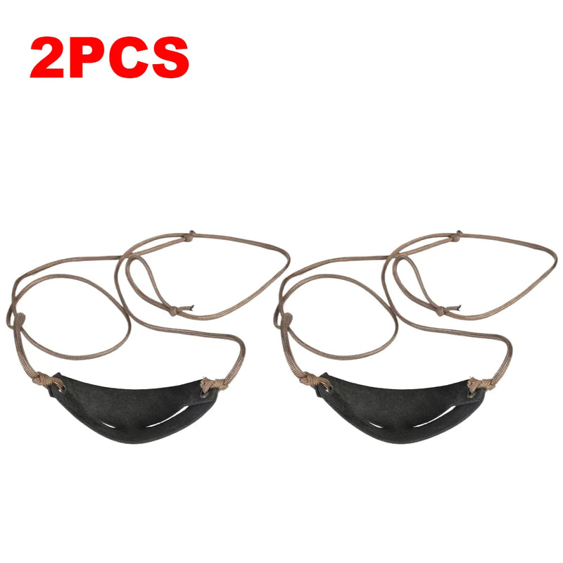 1-4PCS Old-Fashioned Slingshot Leather Throwing Sling Handmade Shepherd Shot Rope Strap For Outdoor Hiking Hunting Accessories
