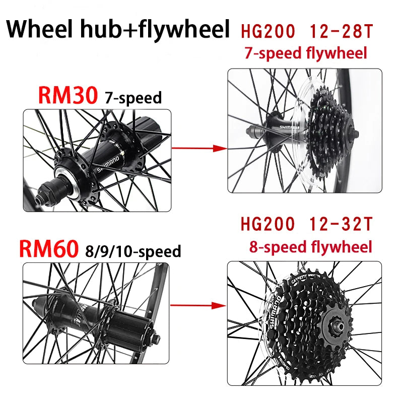 ROCKBAO 20 Inch Bike Wheelset 24 26 Aluminum Alloy - View 3 | SAMAG