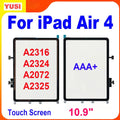 10.9” Touch For iPad Air 4 Touch Screen Air4 4th Gen 2020 A2316 A2324 A2072 A2325 Touch Screen Digitizer Front Glass Panel Tools