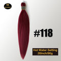 Kanekalon 26inch Hot Water Set Pre Stretched Jumbo Braiding Hair Box Twist Braids Synthetic Hair Extensions For Women Soft Yaki
