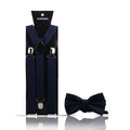 Elegant Fashion Adult Men's Suspenders And Bow Tie Two Pcs Set Harness Man For Pants Gentleman Suit Accessories Wedding Business