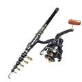Telescopic Fishing Rod Reel Combo Full Set Portable Long Cast Realistic Soft Baits Minnow Lures Hooks Line For Freshwater Saltwa